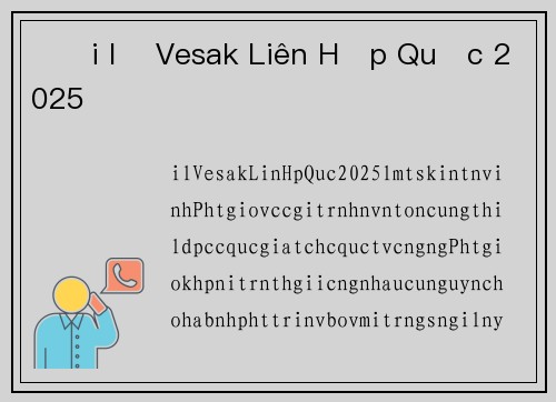 Đại lễ Vesak Liên Hợp Quốc 2025