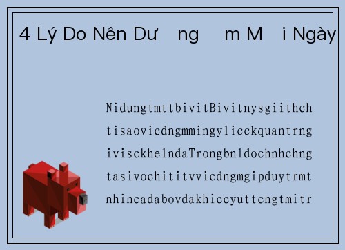 4 Lý Do Nên Dưỡng Ẩm Mỗi Ngày